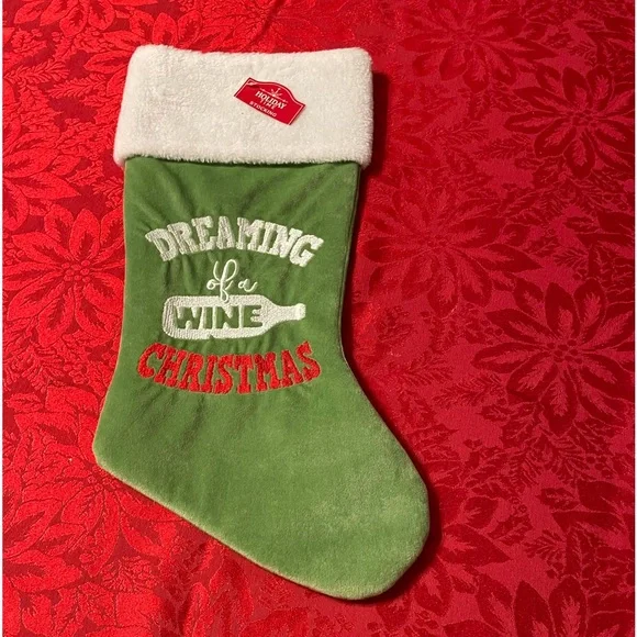 Christmas stocking Dreaming of a wine - Picture 5 of 8